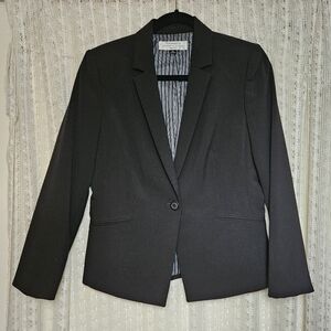 TAHARI Petites Double Lined Black Blazer Size 6 Petite